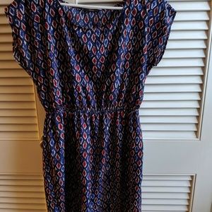 Soprano Dress Red White Blue M EUC